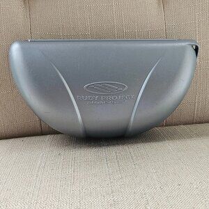 Rudy Project Eyeglasses Case Silver Tone Hard Case for Glasses Eyewear case only